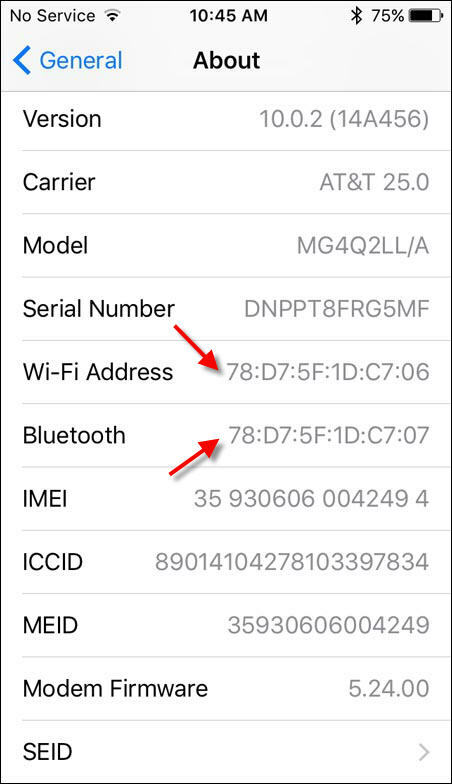 where to find mac address for chromecast